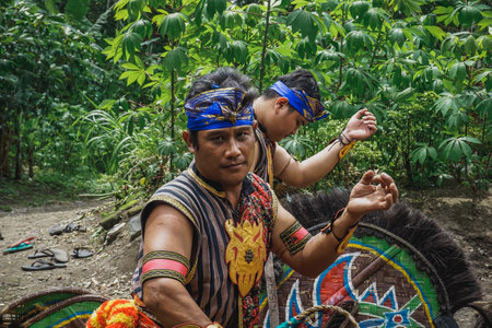 Yogyakarta, Indonesia - December 30, 2018: Traditional Indonesian dance Jatilanのeditorial素材