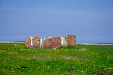 Abandoned infrastructure on the shores of Lake Baikal