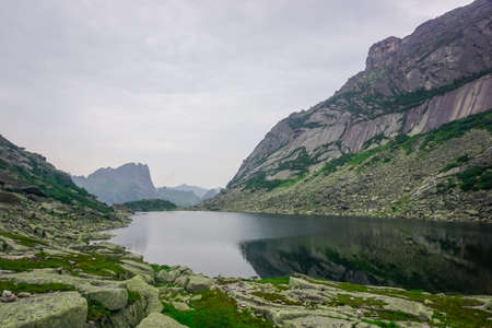 Beautiful mountain lake in Ergaki Natural Park