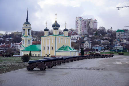 Voronezh, Russia - March 15, 2020: Street and architecture of the city