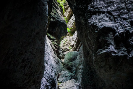 Salta gorge a unique natural phenomenon in Dagestanの写真素材