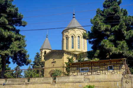Derbent, Dagestan, Russia - June 8, 2020: Ancient Armenian Church