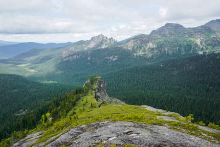 Beautiful mountains and rocks in the Ergaki nature reserve, Russia