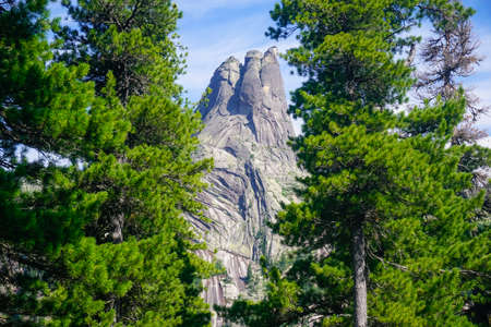 Beautiful rocks and mountains in the Ergaki nature reserve, Russia