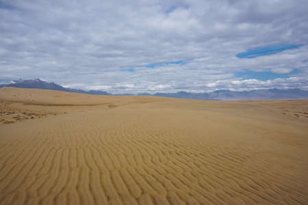 Beautiful landscape of the Chara Desert, the northernmost desert in the worldの写真素材