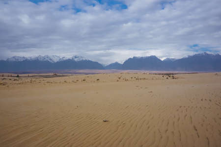 Beautiful landscape of the Chara Desert, the northernmost desert in the worldの写真素材