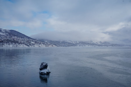 The Coastline of Avacha Bay in Petropavlovsk Kamchatsky in Kamchatka