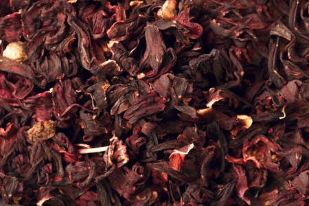 ixture herbal floral fruit tea with petals, dry berries and fruits. Texstureの写真素材