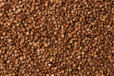 Dark Buckwheat texture high-quality photo of premium buckwheat groats.