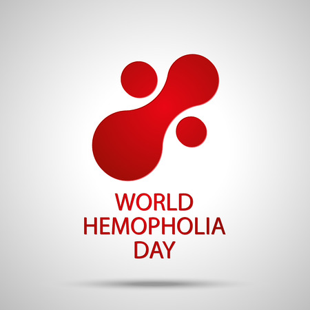 World hemophilia day. Abstract icon of blood test. Vector illustration EPS 10のイラスト素材