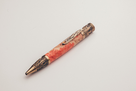 expensive pens business class for entrepreneurs, on white backgroundの写真素材
