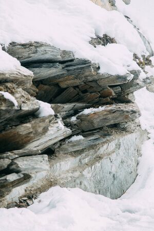 The texture of stones and minerals, in the context of the earth. Stone background for design.