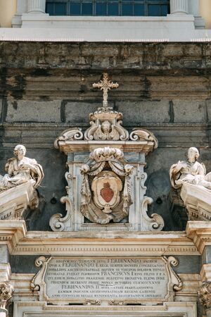 Beautiful streets and courtyards of Naples, historical sites and sculptures of the city. The...