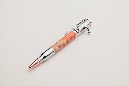 expensive pens business class for entrepreneurs, on white backgroundの写真素材