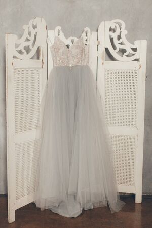 wedding decor and dress the modern bride, stylish European-style weddingの写真素材