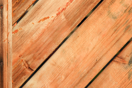 Texture of old wooden painted boards, backgroundの写真素材