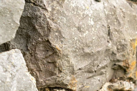 Close-up of natural large stones. Abstract texture. Selective focus.
