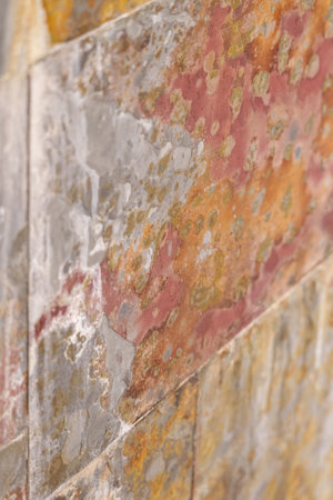 Stone slate colorful tile with grunge weathered natural textured surface
