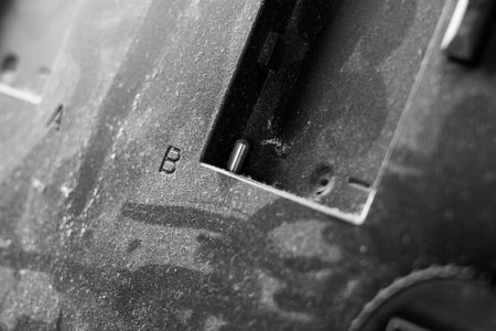 Unclean dirty unhygienic black surface. Dust on household electrical equipment. Hygiene conceptの写真素材