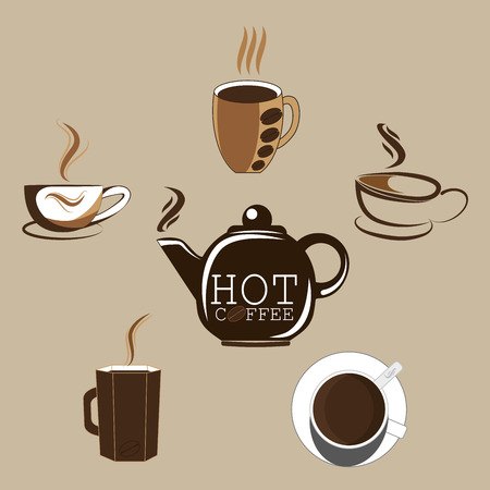 hot coffeeのイラスト素材