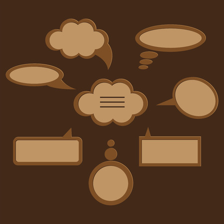 speech bubbles vector illustration. icon of conversationのイラスト素材