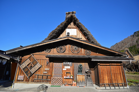 Shirakawa-go, Japan - December 8, 2015 : Historic Villages of Shirakawa-go,The one of Japan's UNESCO World Heritage Sites.のeditorial素材