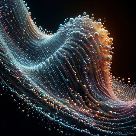 abstract particle waveの素材