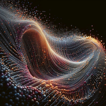 abstract particle waveの素材