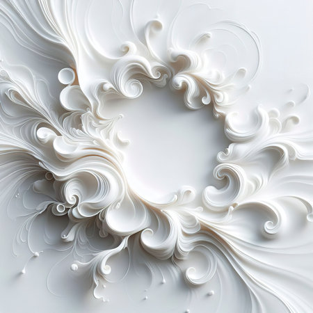 abstract white background or wallpaper, milk background, satin background or coverの素材