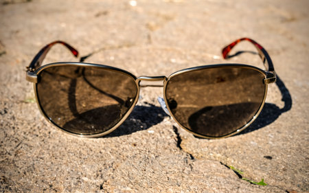 Last years sunglasses. Broken and used. Copyspaceの素材