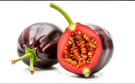 Tamarillo on white backgroundの素材