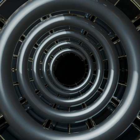 3D rendering of simple black abstract backgroundの素材