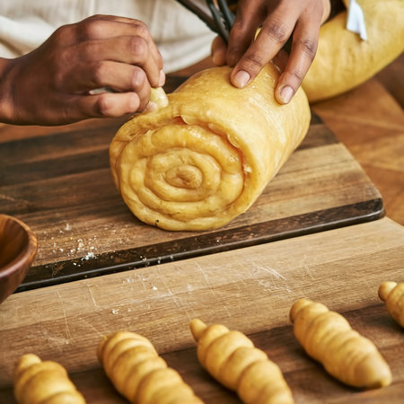 Traditional tequenos making arrangementの素材
