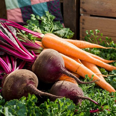 beetroot and carrotsの素材