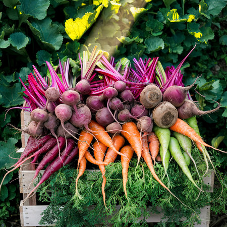 beetroot and carrotsの素材