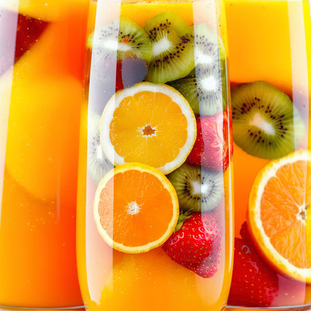 Be cut to remove the orange juice to drink and eat and be healthy.の素材