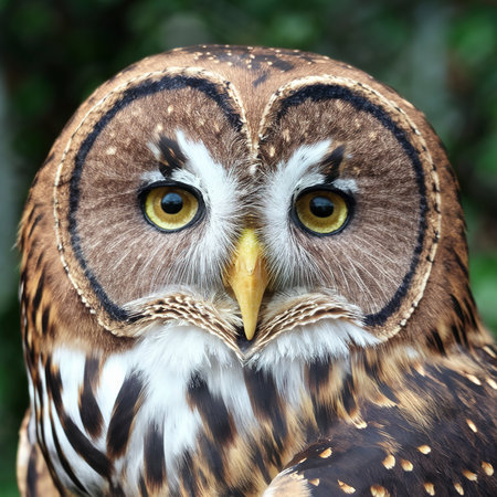 close view cute wild owlの素材