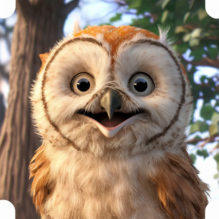 close view cute wild owlの素材
