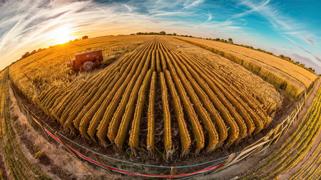 panoramic shot raw sweet cornの素材