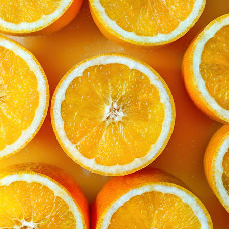 Be cut to remove the orange juice to drink and eat and be healthy.の素材
