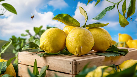 fresh ripe whole lemons ecoの素材