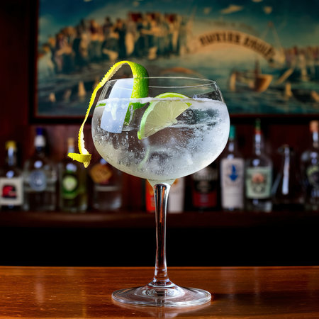 gin tonic cocktailの素材