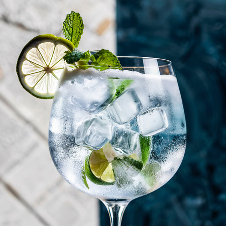 gin tonic cocktailの素材