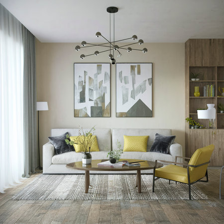 Minimal empty interior room designの素材