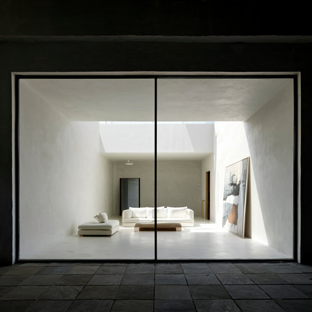 Minimal empty interior room designの素材