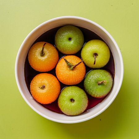 boiled bael fruits in syrup,T hai desserts, Aegle marmelos,i solated on white backgroundの素材