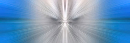 An abstract image featuring a bright light effect on a blue background.