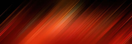 An abstract image featuring streaks of red light on a black background