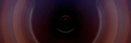 A dark gradient background with a black center and red and purple hues