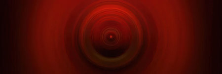 A dark red circular gradient background with a white space belowの写真素材